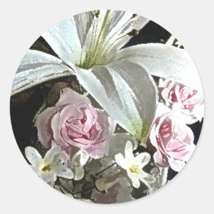 Cala Lily Wedding Sticker