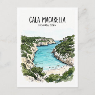 Cala Macarella Ciutadella Spanien Postkarte