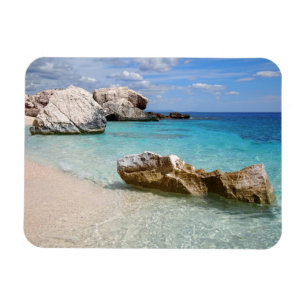 Cala Mariolu Strand, rechteckiger Magnet Sardinien