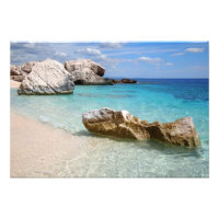 Cala Mariolu Strand, Sardinien Foto drucken
