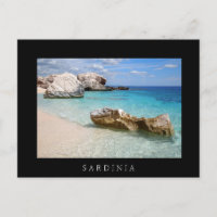 Cala Mariolu Strand, Sardinien schwarze Grenze Pos
