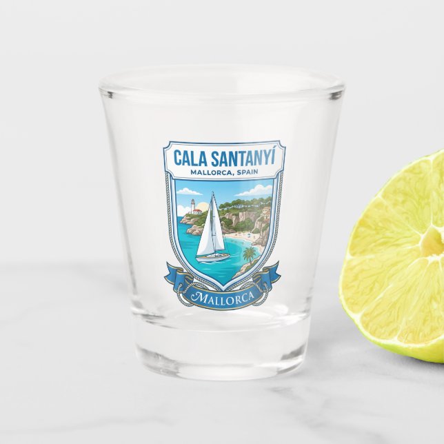 Cala Santanyí Spanien Schnapsglas (Vorderseite)