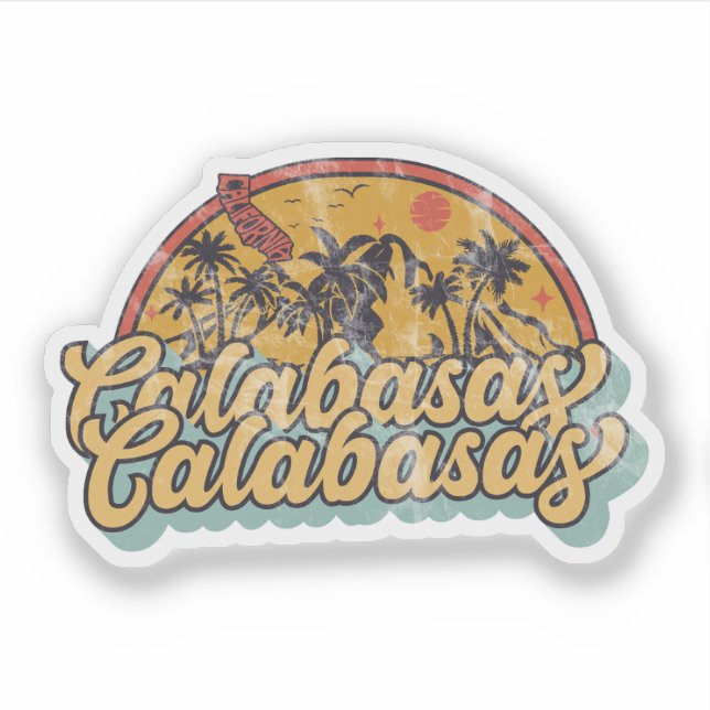 Calabasas, Kalifornien Aufkleber (Vorderseite)
