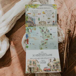 Calabre Italie   Carte d'itinéraire méditerranéen