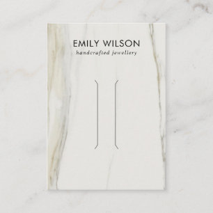 CALACATTA MARBRE TEXTURE CLIP CHEVEUX CARTE D'AFFI