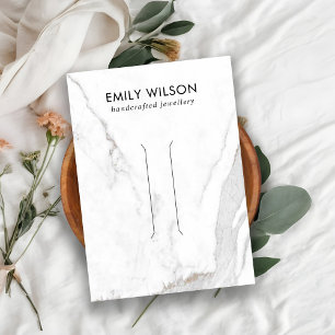 CALACATTA MARBRE TEXTURE CLIP CHEVEUX CARTE D'AFFI