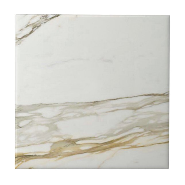 Calacatta Marmor Muster 3 Fliese (Vorderseite)