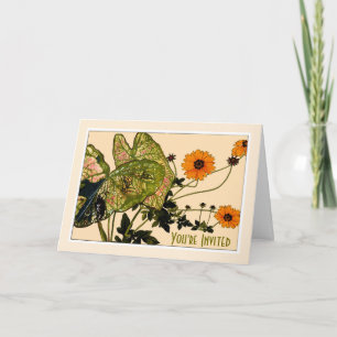 Caladium & Coreopis Blume, Botanicals-Customize Einladung