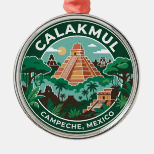 Calakmul Mexiko Ornament Aus Metall