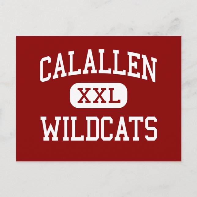 Calallen - Wildcats - Mittel - Corpus Christi Postkarte (Vorderseite)