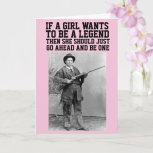 CALAMITY JANE COWGIRL BIRTHDAY GREETING CARDS KARTE