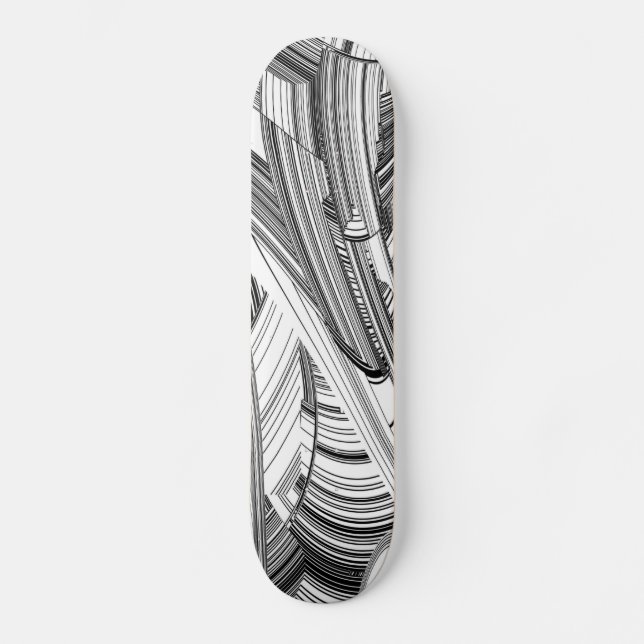 Calamity Storm Centre Moderne Kunst Skateboard (Vorderseite)