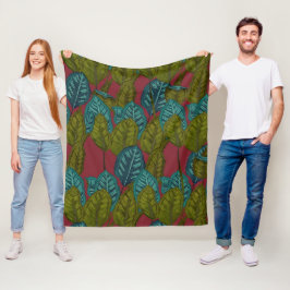 Calathea-Pflanze Fleecedecke