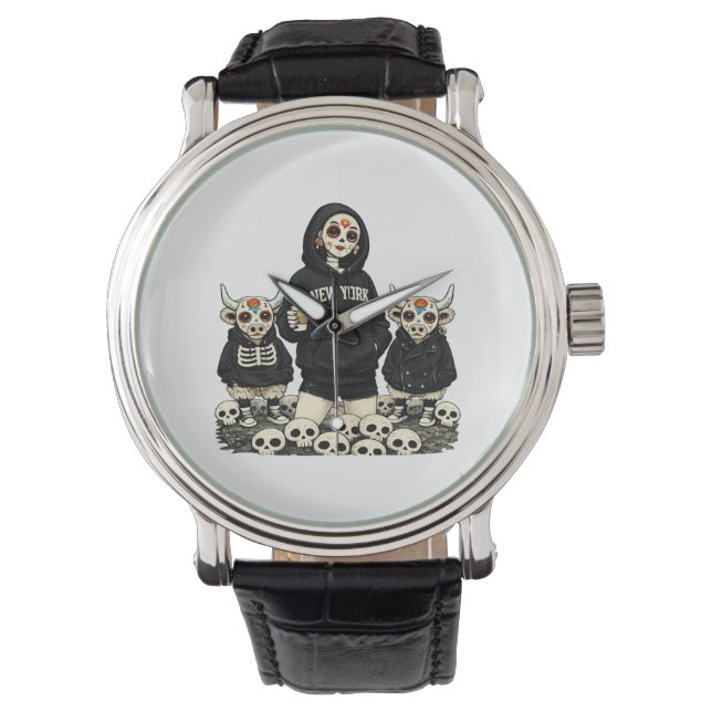 Calavera & Coo Uhr (Vorderseite)