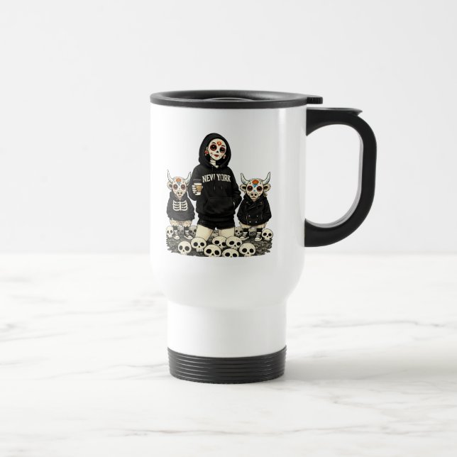 Calavera & Coo Uhr Reisebecher (Rechts)
