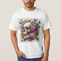 Calavera Floral: Belleza y Muerte