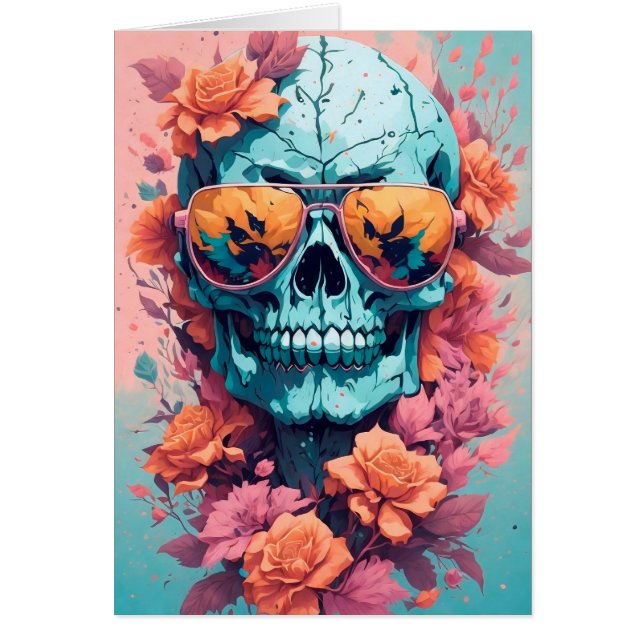 Calavera Floral Colorida (Vorne)