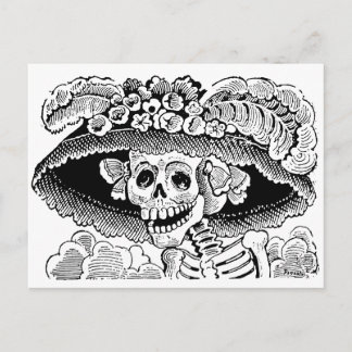 Calavera Garbancera von José Guadalupe Posada Postkarte