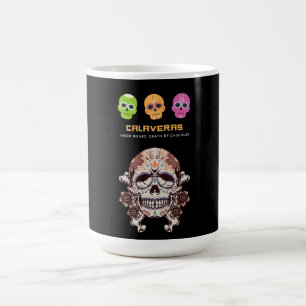 Calavera, getauchte Knochen: Tod durch Kutschen Kaffeetasse