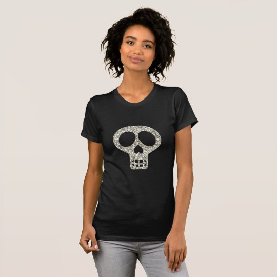 Calavera Glitter-Schädel T-Shirt