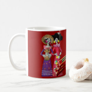 Calavera Hermanas Kaffeetasse
