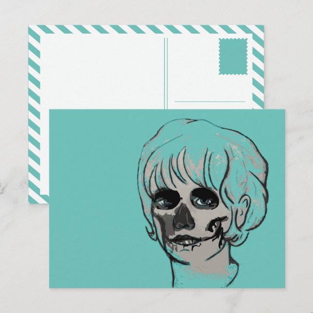 Calavera mamacita postkarte (Vorne/Hinten)