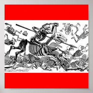 "Calavera of Don Quixote" circa early 1900's Poster