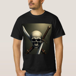 Calavera y Espadas: Diseño Rebelde T-Shirt