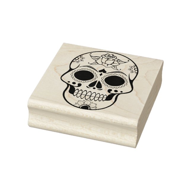 Calavera Zuckerschädel 2 Illustration Art Briefmar Gummistempel (Stempel)