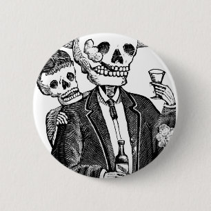 Calaveras von Guadalajara, Mexiko Button
