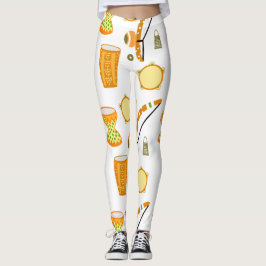 Calça legging com desenho de Capoeira Leggings