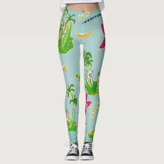 Calça legging com desenho de Capoeira Leggings