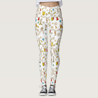 Calça legging com desenho de Capoeira Leggings