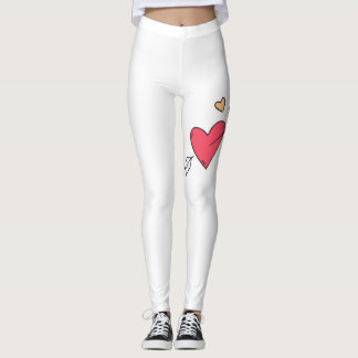 Calça Leggy super estilosa coração! Linda! Leggings