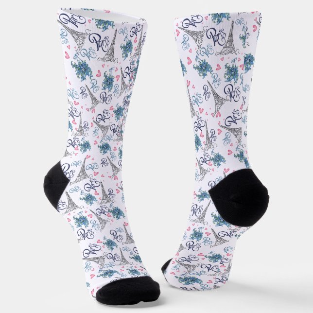 Calcetines de estampado integral de parís  socken (Gewinkelt)