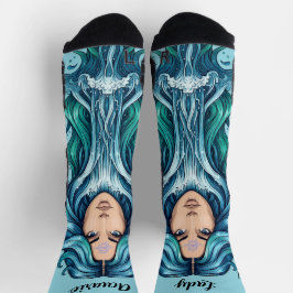 Calcetines Lady Acuario – Toque astrológico en tu  Socken