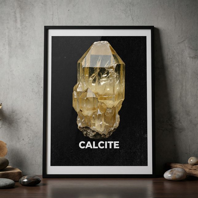 Calcite Crystal Gemstone Poster (Von Creator hochgeladen)