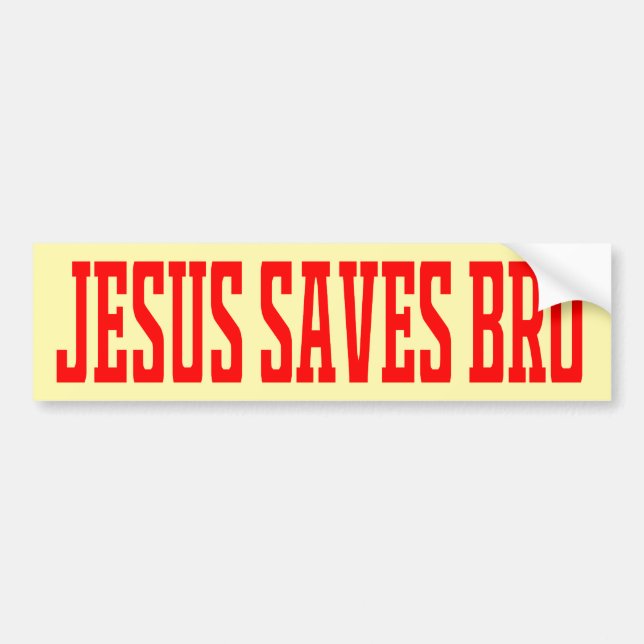Calcomanía Para Auto Jesus saves brother Jesus Chr Autoaufkleber (Vorne)