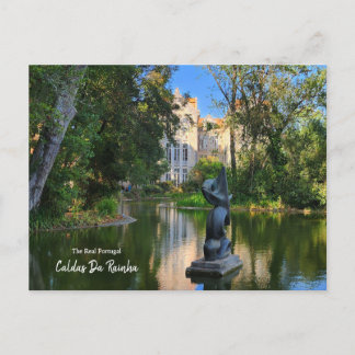 Caldas da Rainha Park, Portugal Postkarte