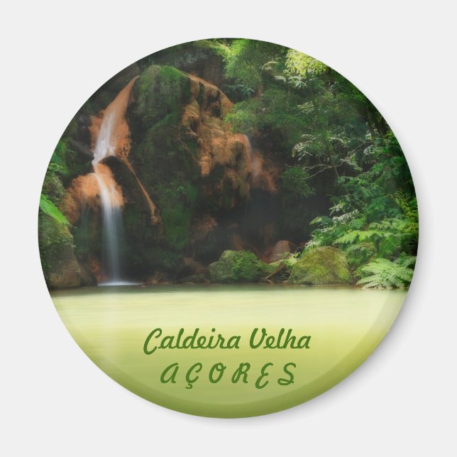 Caldeira Velha - Azoren Magnet (Vorne)