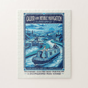 Calder und Hebble Navigation Reiseplakat