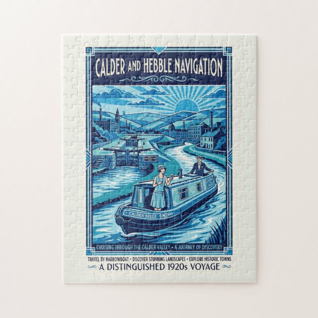 Calder und Hebble Navigation Reiseplakat (Vertikal)