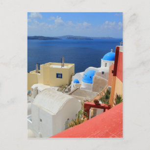 Caldera, Oia, Santorini, Griechenland Postkarte