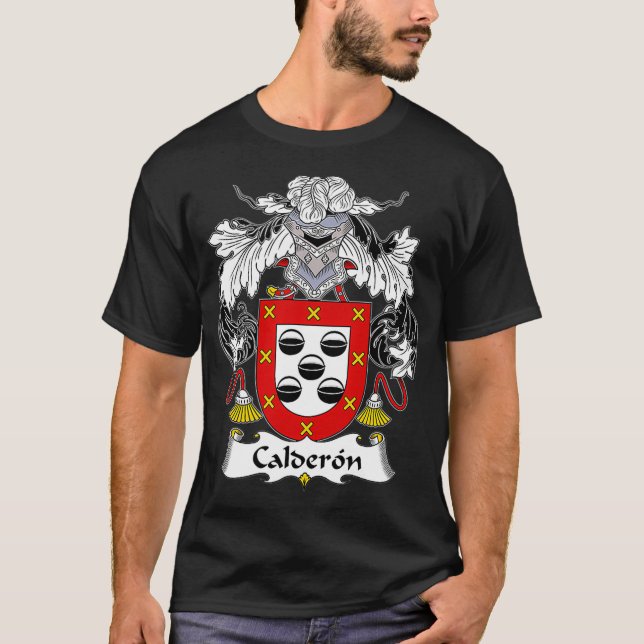 Calderon Coat of Arms Familienwappen T-Shirt (Vorderseite)