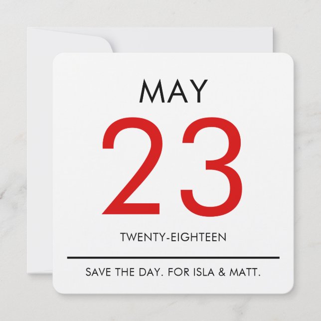 Caldeur vintage | Save the date (Devant)