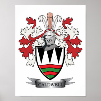 Caldwell Familienwappen Coat of Arms Poster