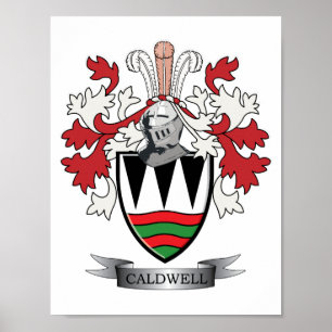 Caldwell Familienwappen-Wappen Poster