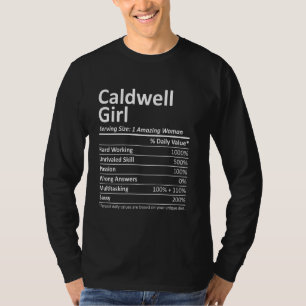 Caldwell Girl Id Idaho Funny City Zuhause Roots Us T-Shirt