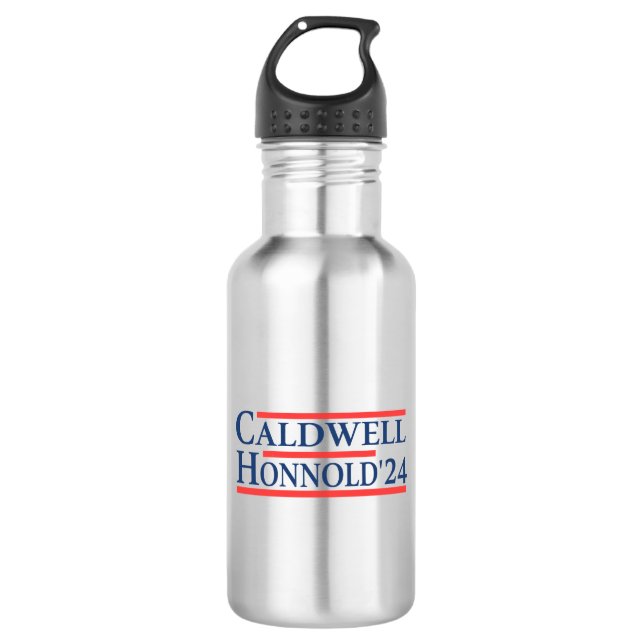 Caldwell Honnold 2024 Edelstahlflasche (Vorderseite)