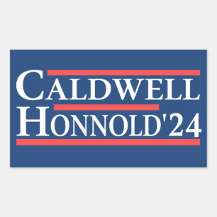 Caldwell Honnold 2024 Rechteckiger Aufkleber